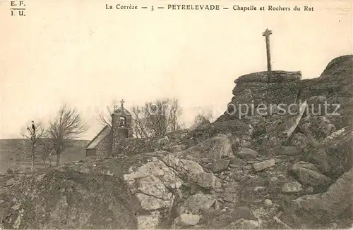AK / Ansichtskarte Peyrelevade Chapelle et Rochers du Rat Peyrelevade