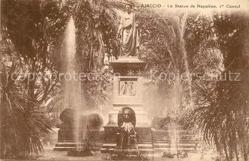 AK / Ansichtskarte Ajaccio La Statue Napoleon I Consul Ajaccio