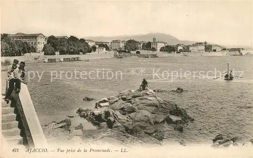 AK / Ansichtskarte Ajaccio Vue prise de la Promenade Ajaccio