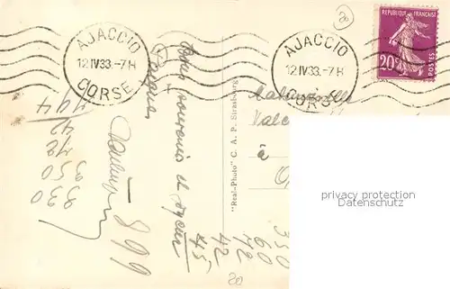 AK / Ansichtskarte Ajaccio Vue generale Ajaccio