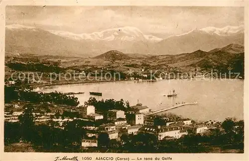 AK / Ansichtskarte Ajaccio Le fond du Golfe Ajaccio