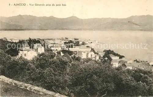 AK / Ansichtskarte Ajaccio Vue generale prise du petit bois Ajaccio