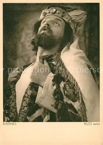 AK / Ansichtskarte Oberammergau Passionsspiele Kaiphas Rutz Hugo Oberammergau