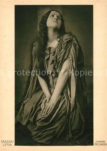 AK / Ansichtskarte Oberammergau Passionsspiele Magdalena Johanna Preisinger Oberammergau