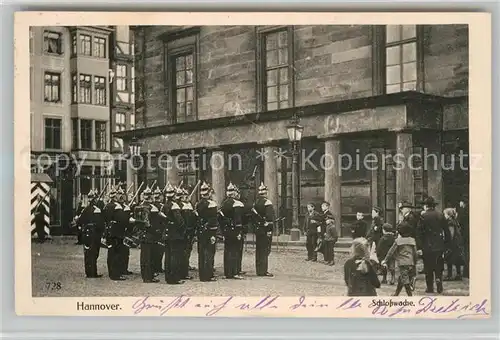 AK / Ansichtskarte Hannover Schlo?wache Soldaten Hannover