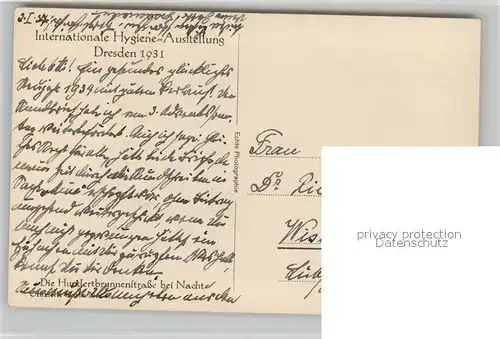 AK / Ansichtskarte Dresden Internationale Hygiene Ausstellung Dresden