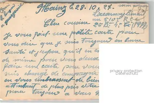 AK / Ansichtskarte Mayence rue de la Gare Mayence