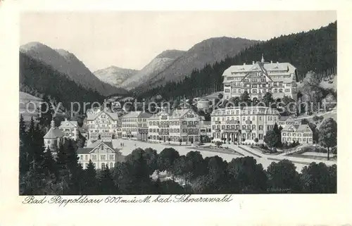 AK / Ansichtskarte Bad_Rippoldsau_Schwarzwald Stadtpanorama Kursanatorium Bad_Rippoldsau