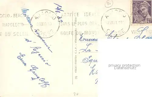 AK / Ansichtskarte Ajaccio Vue generale Ajaccio