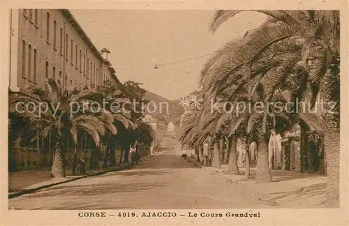AK / Ansichtskarte Ajaccio Le Cours Grandval Ajaccio