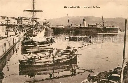 AK / Ansichtskarte Ajaccio Un coin du Port Ajaccio
