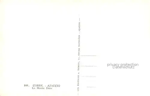 AK / Ansichtskarte Ajaccio Le Monte Doro Ajaccio