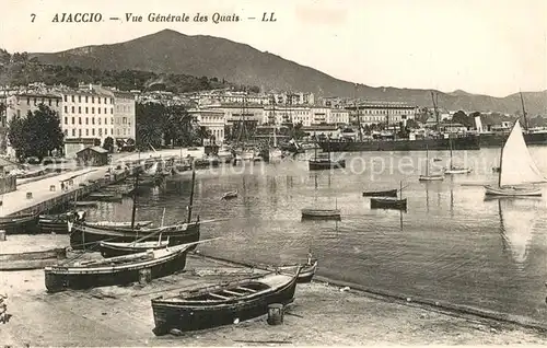 AK / Ansichtskarte Ajaccio Vue generale des Quais Ajaccio