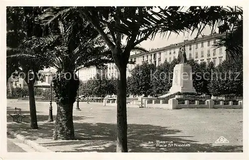 AK / Ansichtskarte Bastia Place St Nicolas Bastia