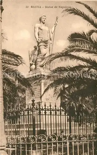 AK / Ansichtskarte Bastia Statue de Napoleon Bastia