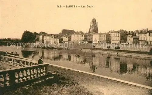 AK / Ansichtskarte Saintes_Charente Maritime Les Quais Saintes Charente Maritime