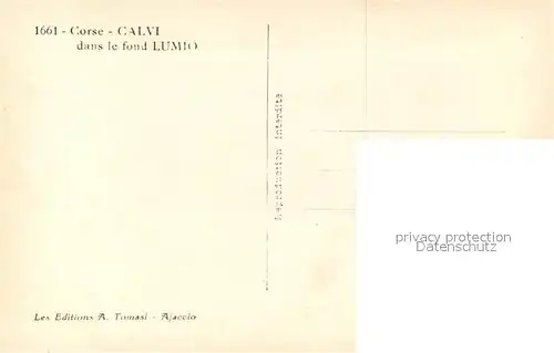AK / Ansichtskarte Calvi dans le fond Lumino Calvi