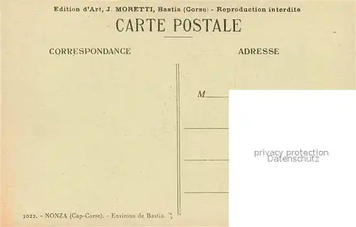 AK / Ansichtskarte Nonza Environs de Bastia Nonza