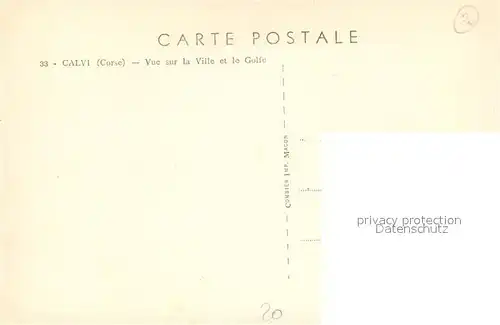 AK / Ansichtskarte Calvi Vue sur la Ville et le Golfe Calvi