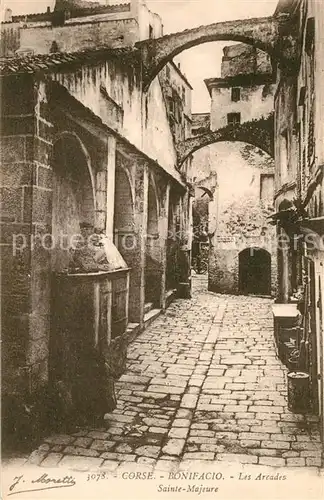 AK / Ansichtskarte Bonifacio_Corse_du_Sud Les Arcades Sainte Majeure Bonifacio_Corse_du_Sud