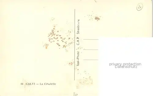 AK / Ansichtskarte Calvi La Citadelle Calvi