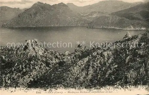 AK / Ansichtskarte Piana Montagues Rocheuses surplombant la mer Piana