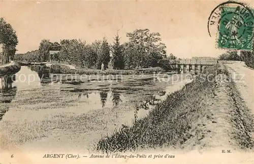 Argent sur Sauldre Avenue de l Etang du Puits et prise d eau Argent sur Sauldre