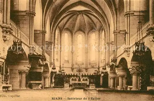 Rians_Cher Interieur de l Eglise Rians_Cher