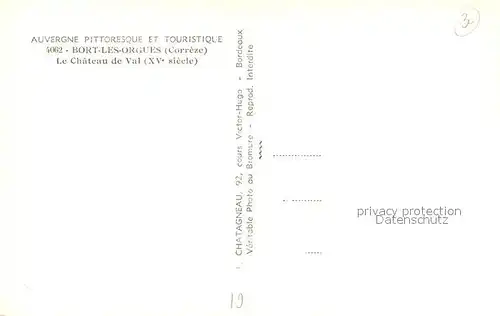 Bort les Orgues Chateau de Val XVe siecle Bort les Orgues