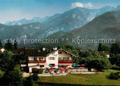 Bayerisch_Gmain Gaestehaus Terrassen Cafe Dreher am Hessing Alpen Bayerisch Gmain