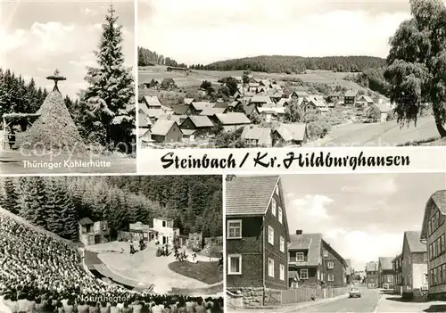 Steinbach_Hildburghausen Thueringer Koehlerhuette Naturtheater Strassenpartie Panorama Steinbach Hildburghausen