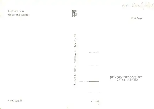 Droebischau Gaststaette Kemter Gartenrestaurant Droebischau