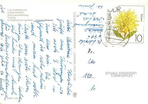 Kahla_Thueringen Rund um die Leuchtenburg Leubengrund Hummelshain FDGB Erholungsheim Jacques Decour Kahla_Thueringen