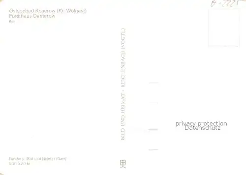 Koserow_Ostseebad_Usedom Forsthaus Damerow Theke Koserow_Ostseebad_Usedom