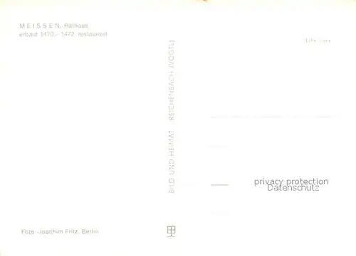 Meissen_Elbe_Sachsen Rathaus 15. Jhdt. Historisches Gebaeude Meissen_Elbe_Sachsen