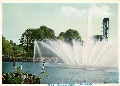 Hamburg Internationale Gartenbau Ausstellung Grosse Wasserspiele Hamburg