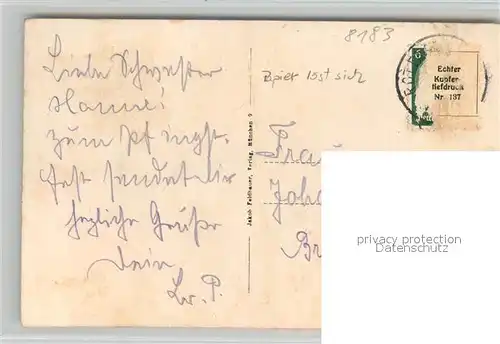 Tegernsee Bergwirtschaft Riederstein am Galaun Kupfertiefdruck Tegernsee