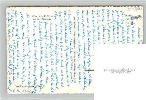 Halberstadt Partie an der Plantage Springbrunnen Halberstadt