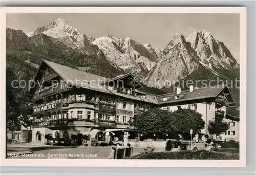 Garmisch Partenkirchen Hotel Marktplatz Zugspitzgruppe Wettersteingebirge Garmisch Partenkirchen