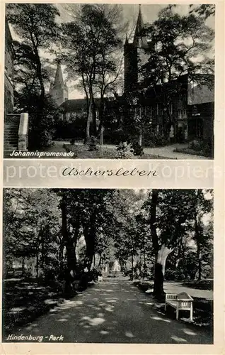 Aschersleben Johannispromenade Hindenburg Park Aschersleben