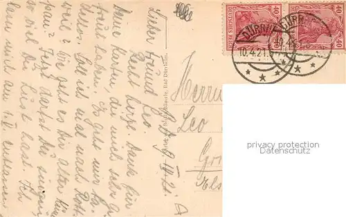 AK / Ansichtskarte Bad_Duerrheim Stuttgarter Erholungsheim Bad_Duerrheim