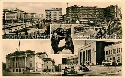 AK / Ansichtskarte Berlin Stalinallee Alexanderplatz Deutsche Staatsoper Ostbahnhof Berlin