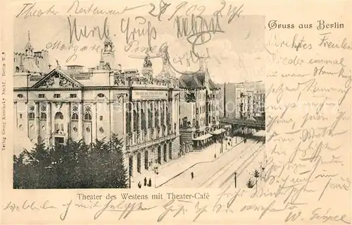 AK / Ansichtskarte Berlin Theater des Westens Theater Cafe Berlin