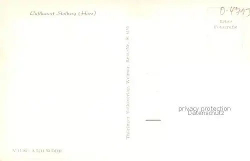 AK / Ansichtskarte Stolberg_Harz Schloss Kirche Stolberg Harz