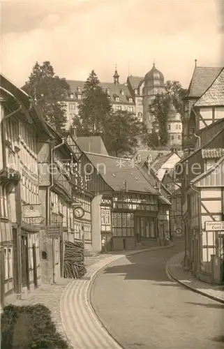 AK / Ansichtskarte Stolberg_Harz Thomas Muentzer Gasse Schloss FDGB Erholungsheim Comenius Stolberg Harz