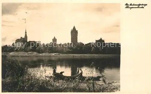 AK / Ansichtskarte Tangermuende Kirche Panorama Tangermuende