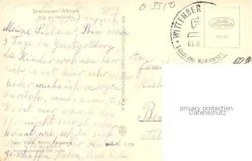 AK / Ansichtskarte Seehausen_Altmark Petrikirche Seehausen Altmark