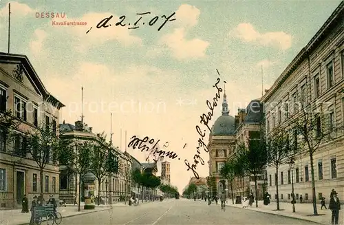 AK / Ansichtskarte Dessau Rosslau Kavalierstrasse Dessau Rosslau