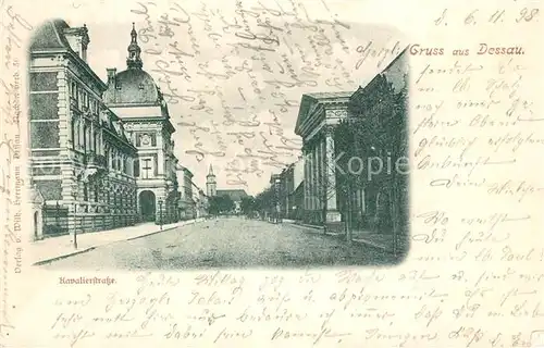 AK / Ansichtskarte Dessau Rosslau Kavalierstrasse Dessau Rosslau