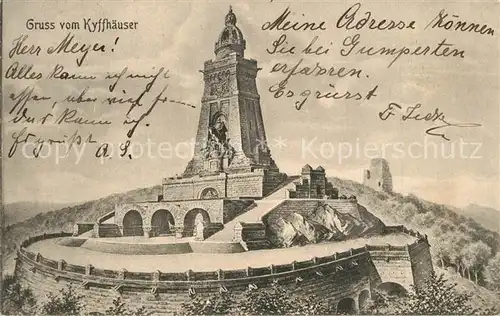 AK / Ansichtskarte Kyffhaeuser Denkmal  Kyffhaeuser